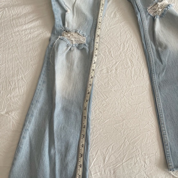 Zara Distress Flare Jeans - Picture 5 of 5